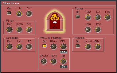 Shortwave control panel