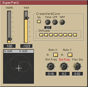 SuperPan2 control panel